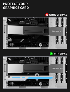<span class=keywords><strong>Support</strong></span> universel pour <span class=keywords><strong>carte</strong></span> <span class=keywords><strong>graphique</strong></span> GL7 en alliage de zinc, anti-affaissement - Product Image 3