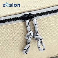 Vente en gros de sacs à cosmétiques tendance pour femmes, étuis à fermeture éclair, grand matériau en polyester imperméable, logo personnalisé, options de couleur