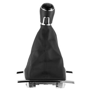 Couvre-poignée de levier de vitesses en cuir pour Volkswagen Amarok, boîte de vitesses manuelle 5 ou 6 vitesses, style classique - Product Image 4