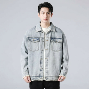 Top Selling <b>Men's</b> Long Sleeve <b>Denim</b> Trucker <b>Jacket</b> 100% Cotton Casual Western Coat Regular Fit Winter Tops Classic Design - Product Image 1