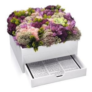 Ensemble de 8 pièces personnalisé en acrylique pour Birkat Hamazon, comprenant un vase à fleurs, un ensemble Zemiros et un ensemble Bencher, cadeau juif - Product Image 2