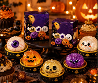 Jouet d'extérieur Ghost Bun Squishy Effrayant à Remontée Lente Anti-Stress Personnalisation Acceptée Petites Séries Mixtes Stock Prêt