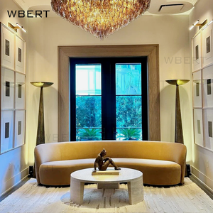 أريكة كوبنهاغن المخملية المخصصة للداخل من WBERT، متعددة التكوينات لغرفة المعيشة، أثاث منزلي من rh - Product Image 3