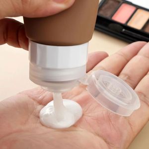Conteneur de toilette portable en silicone anti-fuite avec logo personnalisé, 100 ml, approuvé, flacon de voyage cosmétique 90 ml - Product Image 3