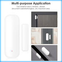 Capteur de contact de porte/fenêtre WiFi Tuya, détecteur d'intrusion antivol, liaison de scènes intelligentes, capteur de sécurité domestique, fonctionne sur piles