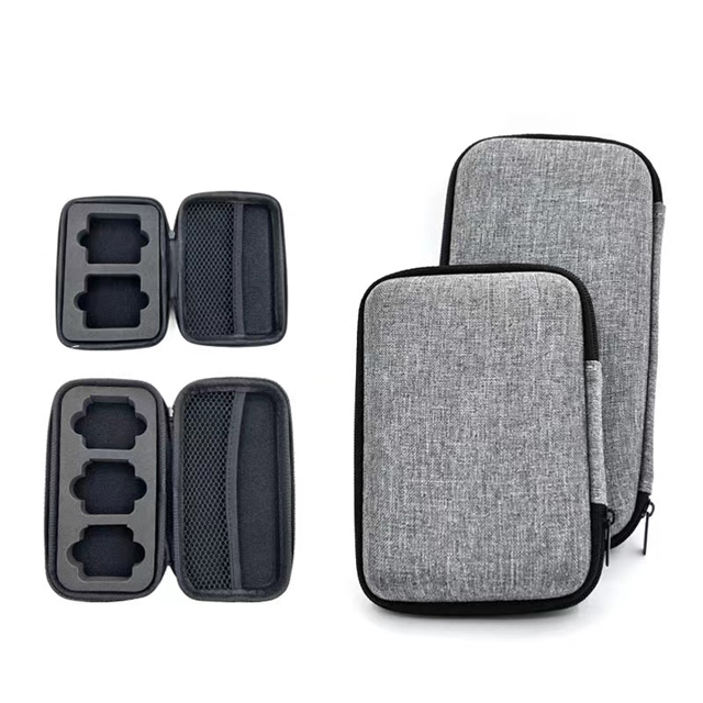 Dongguan Factory Manufactured Custom Logo PU Hard Shell Waterproof Anti-Fall Shockproof Lavalier Microphone Storage Case