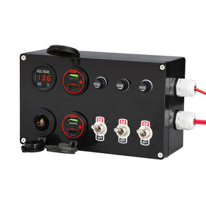 थोक pd + qc3.0 फास्ट चार्जिंग वाहन बिजली वितरण नियंत्रण बॉक्स 3 गिरोह टॉगल स्विच 10 ए फ्यूज संयोजन पैनल - Product Image 1