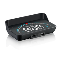 M8 voiture HUD affichage tête haute OBD compteur de vitesse projecteur de pare-brise avertissement de survitesse intelligent numérique température de l'eau tension compteur de vitesse
