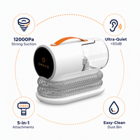 Kit de toilettage portable et sûr pour animaux de compagnie, 12000Pa, pour entrepôt étranger, professionnel, aspirateur et brosses-peignes pour poils de chien et de chat