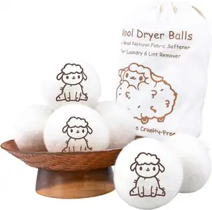 Tumble Laundry Dryer Balls Eco Friendly Reusable Custom Organic Wool Dryer Ball