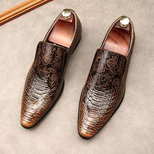 รองเท้าทรงแหลมแบบสวมสำหรับงานแต่งงาน งานเลี้ยงกลางคืน สไตล์ทันสมัยและหรูหราสำหรับผู้ชาย ฤดูใบไม้ร่วง - Product Image 2