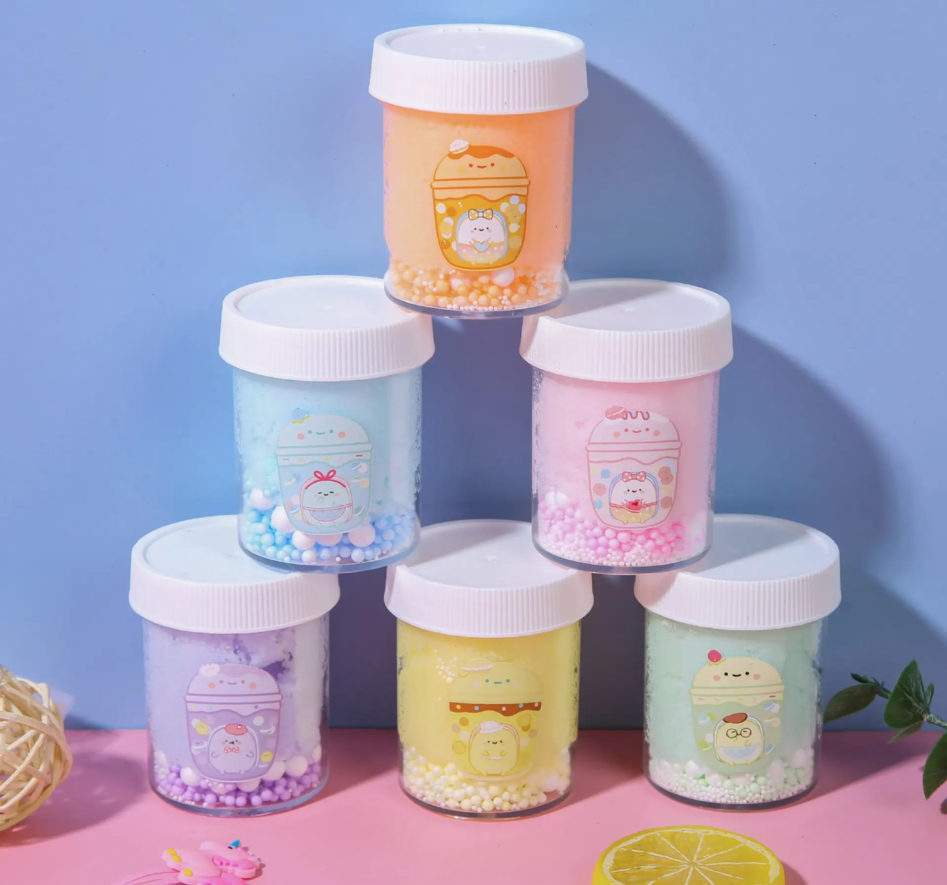 Hot Selling Slime Suppliers Macaron Ice Slime Silk Mud Crystal Slime Making Kit For Kids Children
