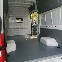 Nouveau fourgon utilitaire électrique FOTON View I9 4X2 blanc, camionnette électrique à traction avant pour la livraison logistique express urbaine