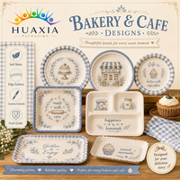 Platos de Papel Impresos Personalizados para Panaderías, Cafeterías y Tiendas de Postres, Biodegradables, MOQ Bajo, Tiempo de Entrega de 15-30 Días
