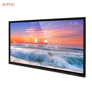 Hệ điều hành kép 55inch màn hình cảm ứng 4k Máy chiếu không dây tương tác màn hình phẳng thông minh Bảng Trắng điện tử phòng họp - Product Image 1