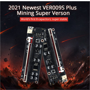 Kinggard <span class=keywords><strong>Ver</strong></span> <span class=keywords><strong>009S</strong></span> PLUS PCIe <span class=keywords><strong>Riser</strong></span> Card 1X เป็น16X Extender สาย3.0 USB 60 cm - Product Image 6