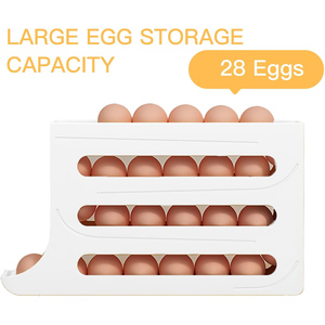 Foldable PP Plastic <b>Storage</b> <b>Box</b> Four-Tier Multi-functional Eco-Friendly Durable Rectangle <b>Kitchen</b> Countertop Food <b>Storage</b> - Product Image 2
