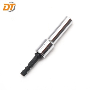 DT <strong>10mm</strong> <strong>Deep</strong> Reach Swivel Impact Nut Driver 1/4" Double-R Hex Shank Pivoting Design Chrome <strong>Socket</strong> for Industrial Assembly Use - Product Image 2