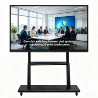 Pantalla Interactiva Electrónica para Conferencias de 75 a 100 Pulgadas, 4K UHD, Sistema Operativo Dual Android/Windows, Pantalla Táctil Inteligente de 20/40 Puntos para Reuniones