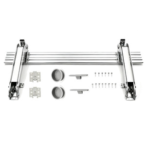 บานพับประตูแบบมีตัวกันกระแทก ดีไซน์พับได้แบบแบน สำหรับประตูตู้เสื้อผ้าแบบเปิดด้านข้าง - Product Image 2