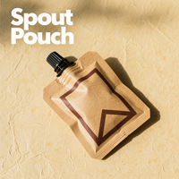 Pochette à bec pour sac de boisson personnalisée avec fermeture à glissière inférieure 50ml 100ml 250ml 300ml 500ml Design à presser