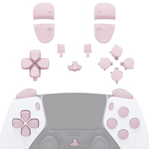 ปุ่ม EXtremeRate สีชมพูแบบเต็มชุดสำหรับคอนโทรลเลอร์ PS5 Edge ปุ่ม D-pad, Action, Share, Options, Home, R1L1, R2L2 - Product Image 1