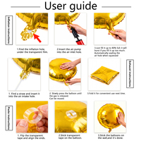 Décorations de scène d'ambiance pour anniversaire style Boyfriend Girlfriend - Accessoires durables en latex et film d'aluminium pour cérémonies et fêtes