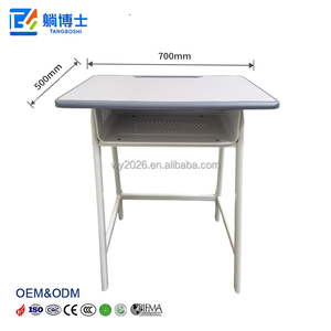 Escritorio Escolar Económico de Entrega Rápida, Muebles Escolares para Niños, Escritorio Individual Cómodo de Madera con Cajón y Ranura para Bolígrafos - Product Image 6