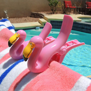 Pinces <span class=keywords><strong>à</strong></span> <span class=keywords><strong>linge</strong></span> créatives en <span class=keywords><strong>plastique</strong></span> Hot Flamingo Beach, porte-chaussures et pinces <span class=keywords><strong>à</strong></span> sac pratiques pour serviettes de plage et vêtements - Product Image 1