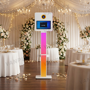 <span class=keywords><strong>Meilleur</strong></span> prix : Cabine photo selfie 15,6 pouces pour mariages, compatible avec les appareils photo <span class=keywords><strong>reflex</strong></span> numériques et <span class=keywords><strong>reflex</strong></span>, support LED RGB, machine de partage social - Product Image 1