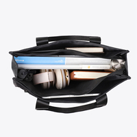 Sac fourre-tout élégant Fuliya personnalisé avec logo, pour réunions, bureau, voyages, organiseur de documents, sac pour ordinateur portable, multi-compartiments, mallette d'affaires