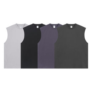 <span class=keywords><strong>Camiseta</strong></span> sin mangas deportiva holgada estilo americano 2026 para <span class=keywords><strong>hombre</strong></span>, chaleco sin mangas con costuras múltiples estilo INS urbano - Product Image 2