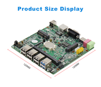 Carte mère intégrée 12x12 Celeron J1900 Dual 2x COM RS232 422 485 GPIO 8 bits pour l'automatisation industrielle
