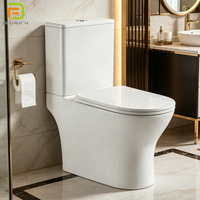 WC contemporain à poser au sol, sans bride, en deux parties, cuvette de toilette en céramique pour hôpital et toilettes publiques
