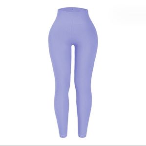 <span class=keywords><strong>Collezione</strong></span> di Colori Tan Più Popolari, Leggings Sportivi Aderenti in Jersey a Coste, Leggings da Palestra Senza Cuciture per Donne - Product Image 3