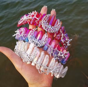Hand Made Crystal Quartz Hairbands Gemstones Crystal Craft Xmas Stuffs Crystal Healing Stones <b>Gifts</b> - Product Image 5