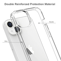 Coque arrière rigide anti-rayures pour Iphone 14 Max, étui Transparent en cristal HD pour IPhone 14 Pro Max