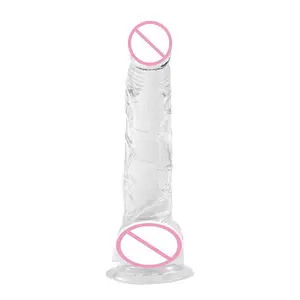 Wearable penis AV Stick dildos Women's masturbation devices transparent Adult sex product manufacturer simulation penis