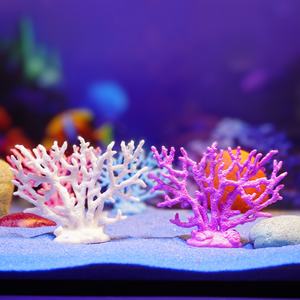 Antlers Coral Colorful <b>Fish</b> <b>Tank</b> Ornament Water Grass Aquarium Iron Tree Branch Underwater Scene Aquarium Landscaping Decoration - Product Image 1