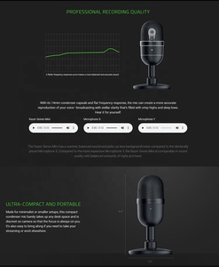 <span class=keywords><strong>Razer</strong></span> Seiren <span class=keywords><strong>Mini</strong></span> Micrófono USB Micrófono de transmisión ultracompacto - Product Image 4