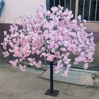 Décoration de table de mariage, fausse fleur de cerisier Sakura de 1,8 m, petits arbres artificiels, fleurs de cerisier blanches artificielles pour l'intérieur
