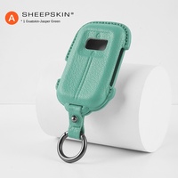 Étui de protection pour clé Zeekr 9X en cuir de chèvre, style simple, résistant aux rayures, à l'usure et à la saleté