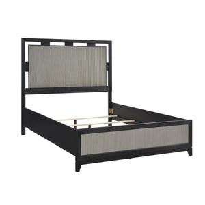 Contemporary Charcoal Gray Finish Queen Size Adjustable Soft <b>Bed</b> Integrated <b>LED</b> Backlighting Solid Wood Frame Bedroom Furniture - Product Image 6