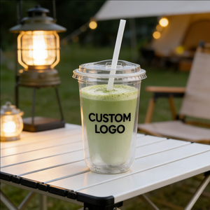 Vasos de Plástico Transparente Personalizados de 9oz, Envueltos Individualmente, para Té de Burbujas, Vasos de Plástico para Café con Logotipo - Product Image 3