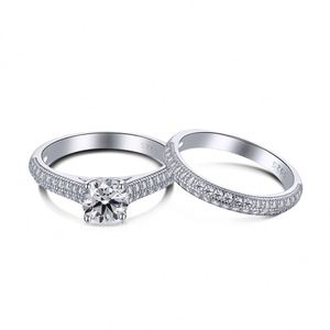 Anillos de Compromiso Vintage Dylam, Plata Auténtica, Sencillos y Elegantes, la Mejor Forma de Comprar un Anillo, Anillo de Boda con Circonita, Moissanita Sencilla - Product Image 1