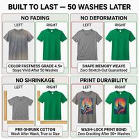 T-shirts publicitaires personnalisés en gros, impression de logo, tissu épais 260 GSM, vêtements de travail, sans supplément pour grandes tailles, technologie Wash-Lock