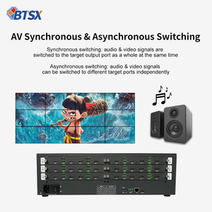 1x6,1x7 video tường điều khiển, 2x4,2x5,2x6 đa hiển thị video processor, 12 đầu vào 12 đầu ra splicer liền mạch Ma Trận Switcher - Product Image 2