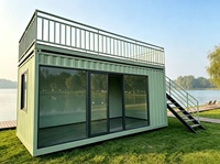 Maisons conteneurs en acier à panneaux sandwich sur mesure à 2 étages, bâtiments préfabriqués en kit pour bureaux, appartements, hôtels, complexes hôteliers modernes