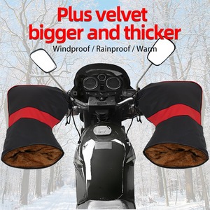 Cubierta de manija gruesa impermeable de otoño e invierno para bicicletas de carretera, vehículos eléctricos y motocicletas, calidez cómoda - Product Image 3