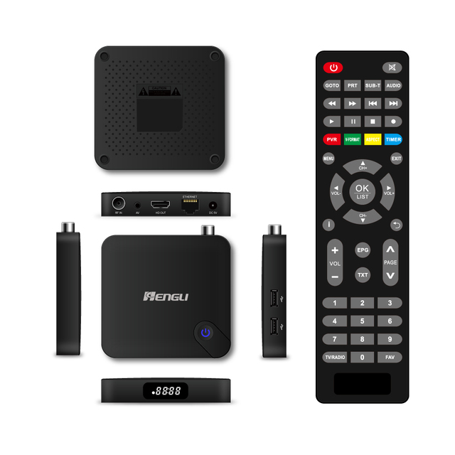 OEM Quad Core 4K TV Box DVB T2 Digital TV Terrestrial Receiver Set Top Box